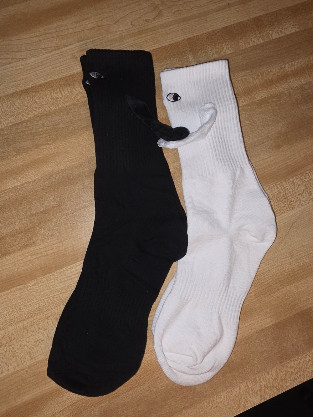 Black White Crew Compression Socks Twin Pack #SOK4 - Picture 4 of 5